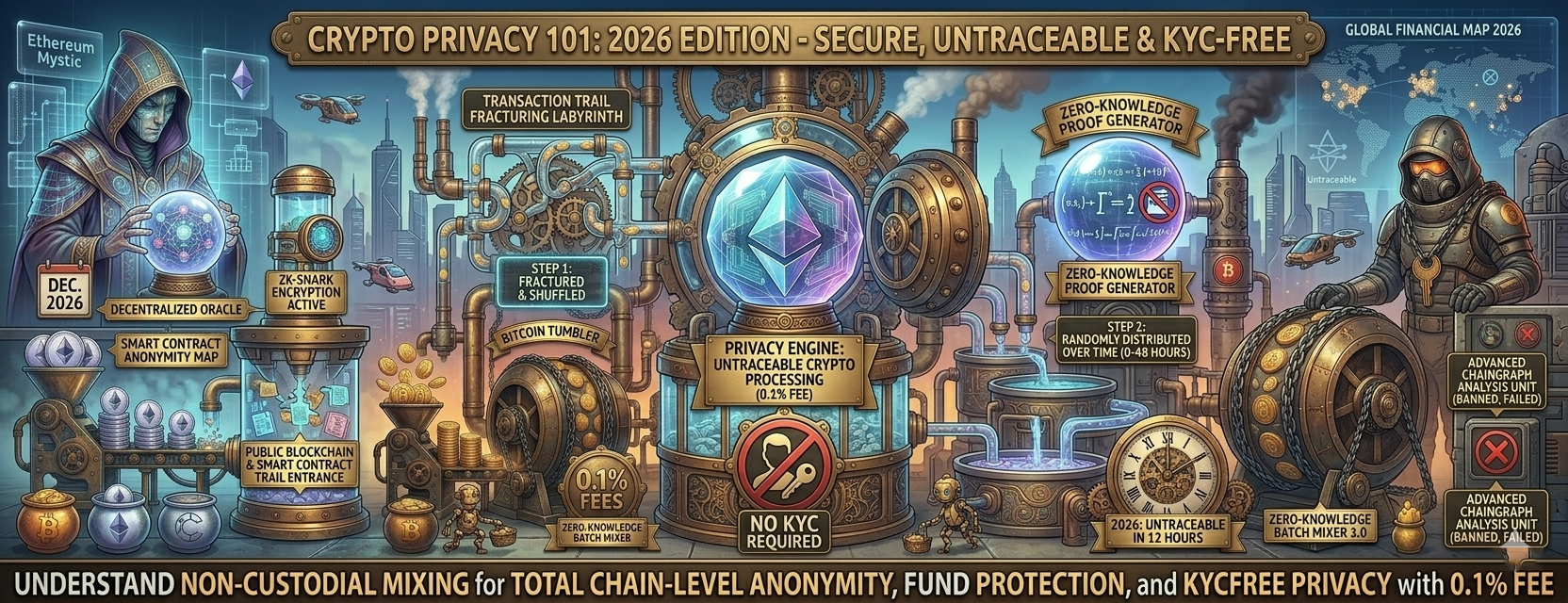 Crypto Privacy 101: How a 0.1% Fee Crypto Mixer Keeps Your Wallet Untraceable