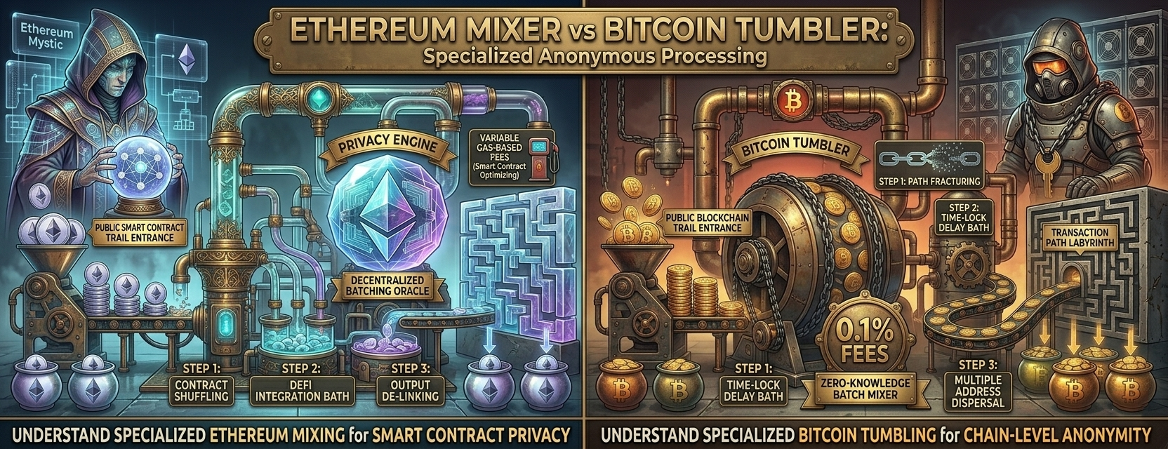 Ethereum Mixer vs Bitcoin Tumbler